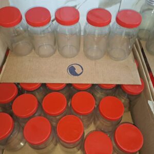 packaging tins with plastic covers